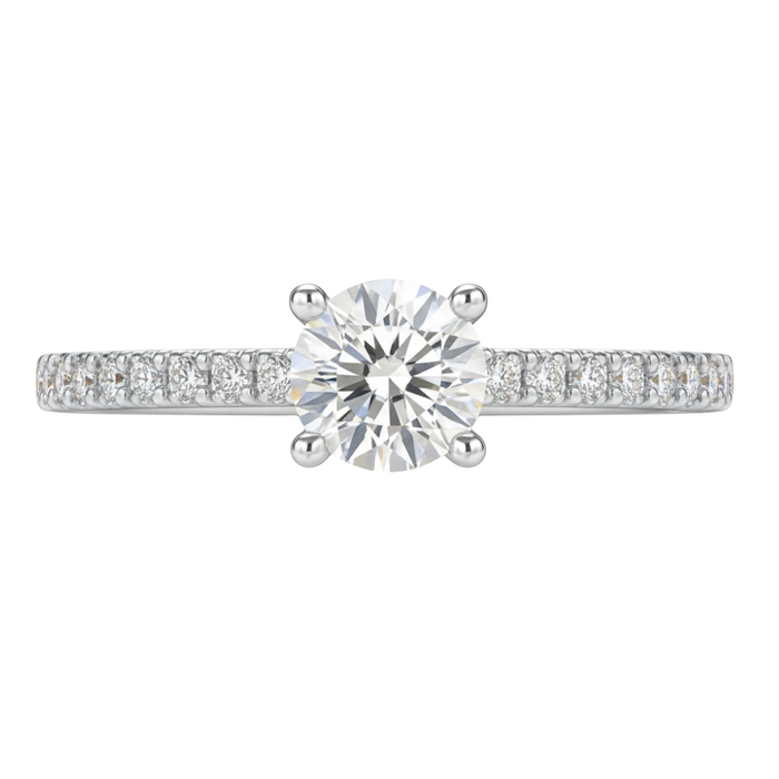 Fancy Lab Grown Diamond Engagement Ring 0.45CTW set in 14k Gold