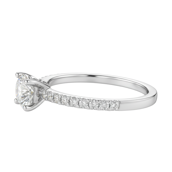 Fancy Lab Grown Diamond Engagement Ring 0.45CTW set in 14k Gold