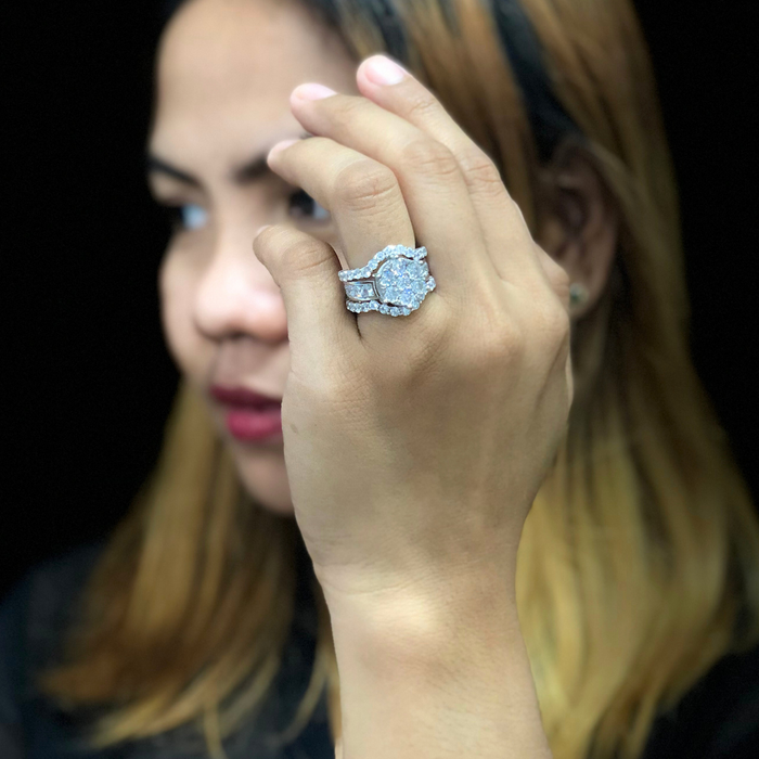 Diamond Ring Women's 4.00ct tw with 14kt Gold