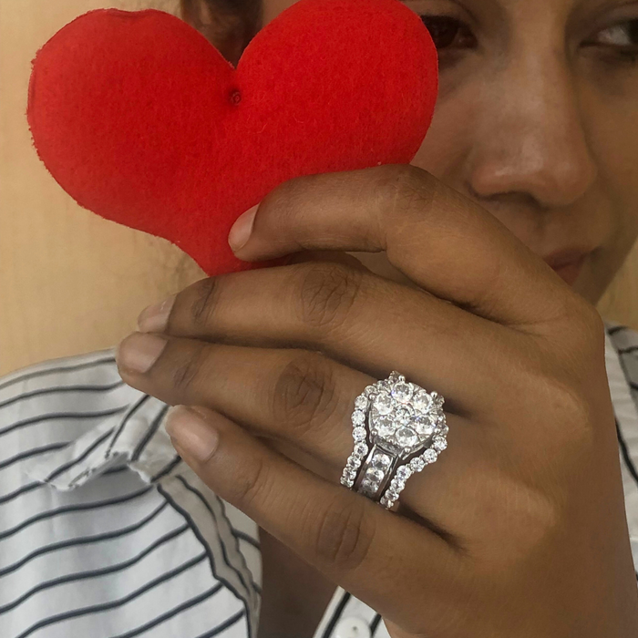 Diamond Ring Women's 4.00ct tw with 14kt Gold