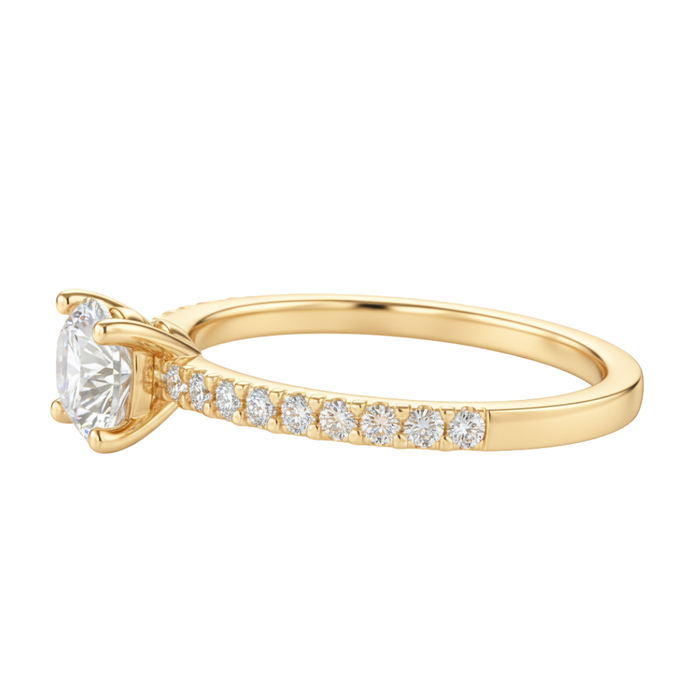 Fancy Lab Grown Diamond Engagement Ring 0.45CTW set in 14k Gold