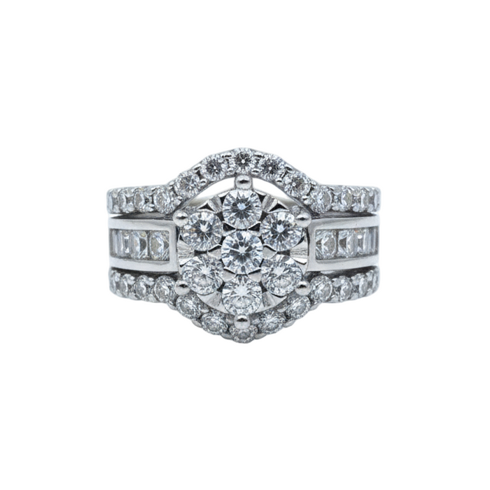 Diamond Ring Women's 4.00ct tw with 14kt Gold