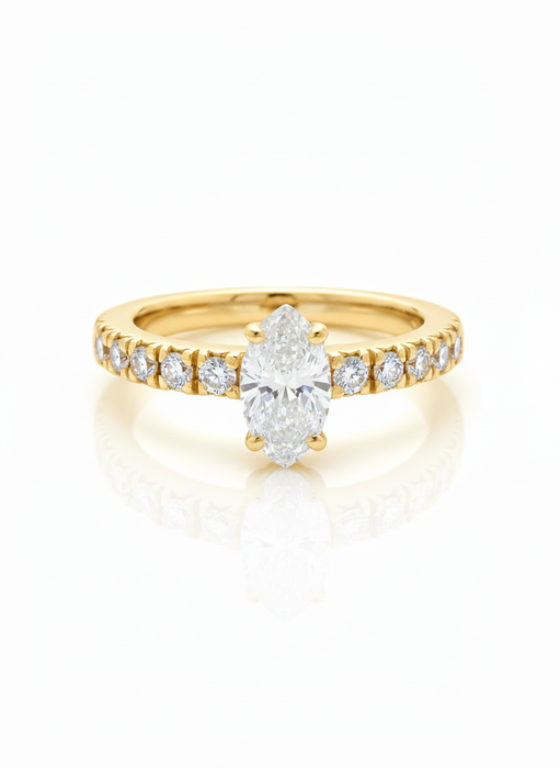 Marquise Diamond Ring 1.00CTW in 14k Gold