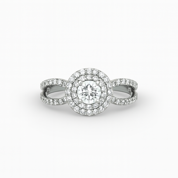 Lab Grown Round Diamond Ring 1.10CTW in 14k Gold