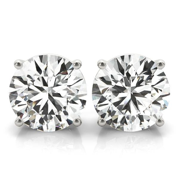 Diamond Stud Earrings Super Special Round 1.00cttw 14kt Gold