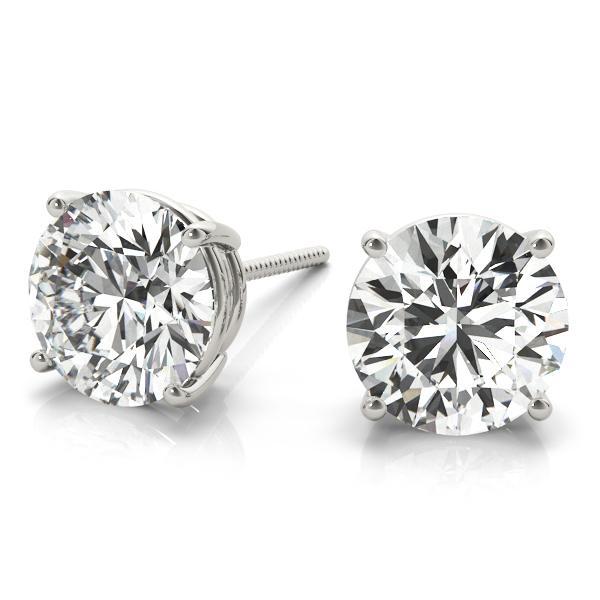 Diamond Stud Earrings Round 0.50 ct tw 14kt Gold