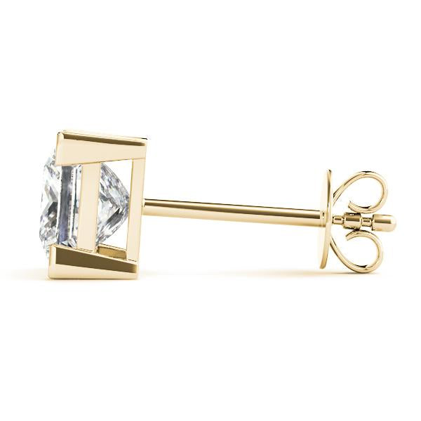 Diamond Stud Earrings Princess 0.25 ct tw 14kt Gold