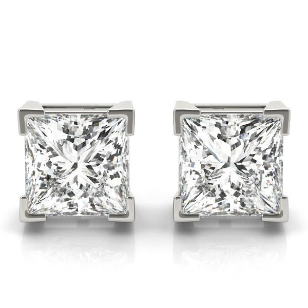 Diamond Stud Earrings Princess 0.25 ct tw 14kt Gold