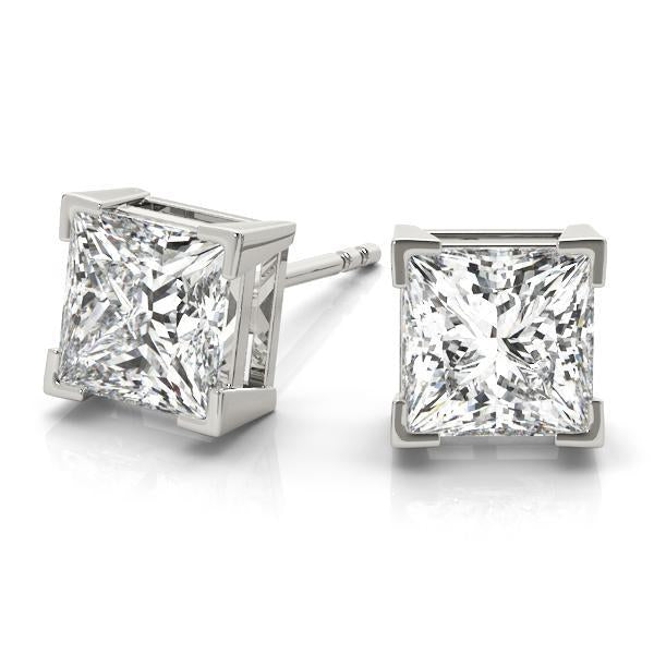 Diamond Stud Earrings Princess 0.25 ct tw 14kt Gold