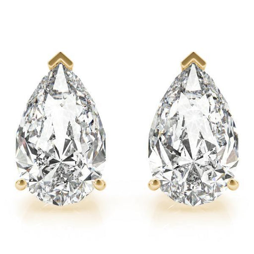 Diamond Stud Earrings Pear 1.00 ct tw 14kt Gold