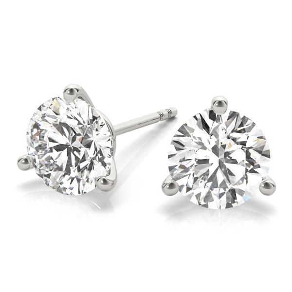 Diamond Stud Martini Earrings Round 0.25 ct tw 14kt Gold