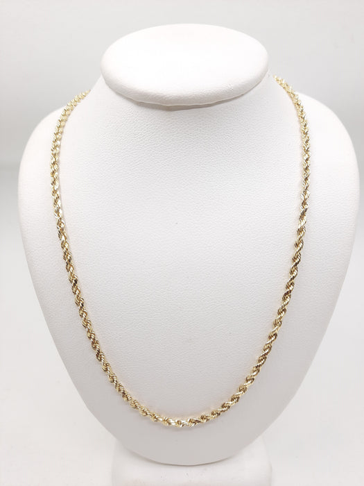 Rope Chain 14kt 2.5MM - All lengths available.