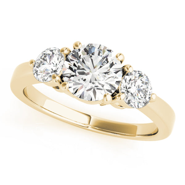 Three Stone Diamond Ring Women's 1.20 ct tw with 14kt Gold