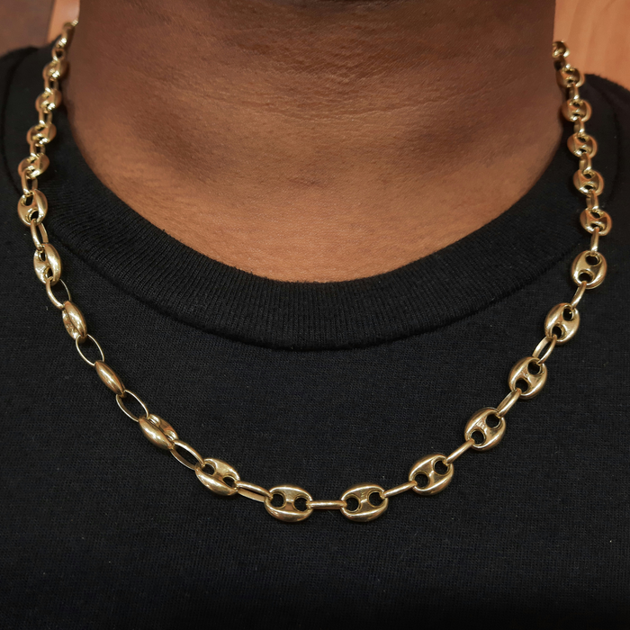 Gucci Puff Chain 14kt 8MM - All lengths available