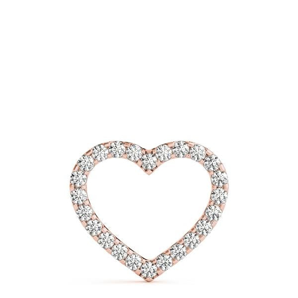 Diamond Necklace Heart 1.00 ct tw 14kt Gold