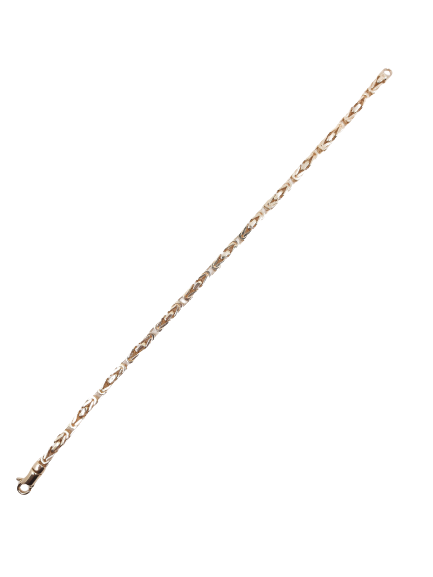 King's Link Bracelet 14kt 3MM 8"