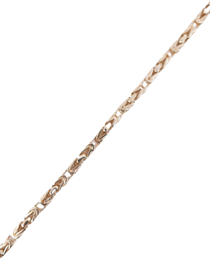 King's Link Bracelet 14kt 3MM 8"