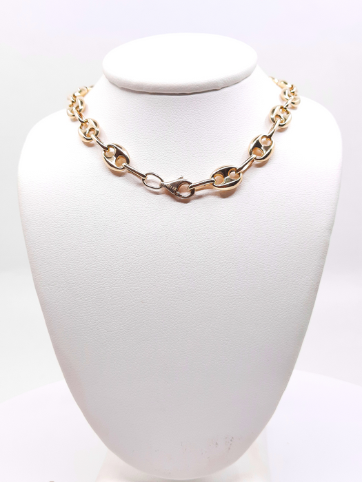 Gucci Puff Chain 14kt 7MM - All lengths available