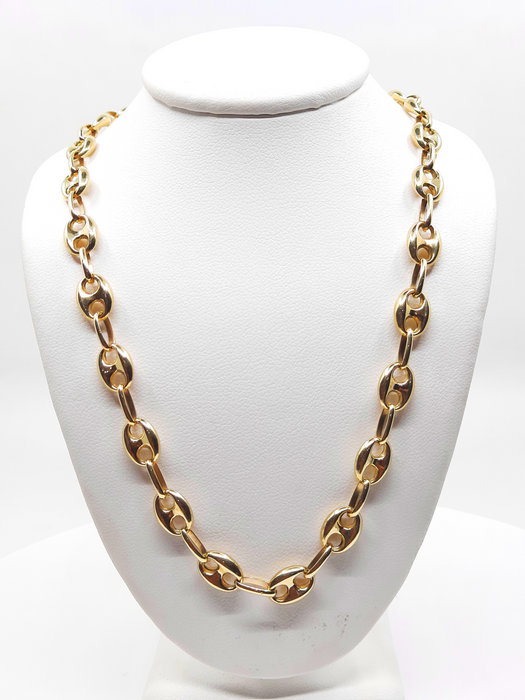 Women's Gucci Puff Chain 14kt 8MM - All lengths available
