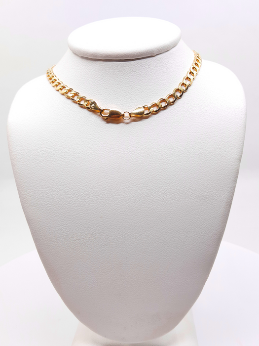 Cuban Link Chain 14kt 4.5MM - All lengths available
