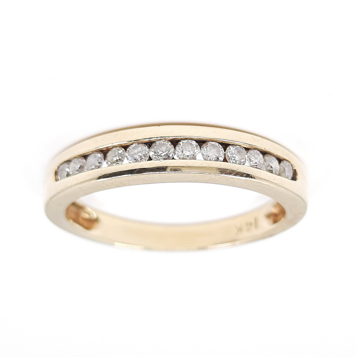 Diamond Band Women's Channel wide 1.00cttw 14kt Gold