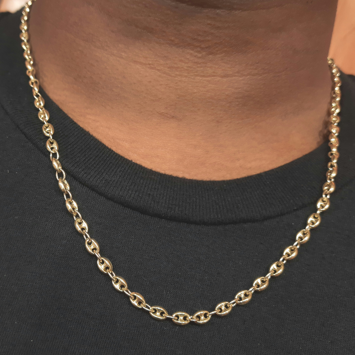 Gucci Puff Chain 14kt 4MM All lengths available KY