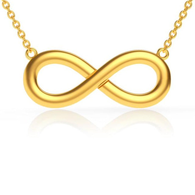 Infinity Necklace Large in 14kt Gold