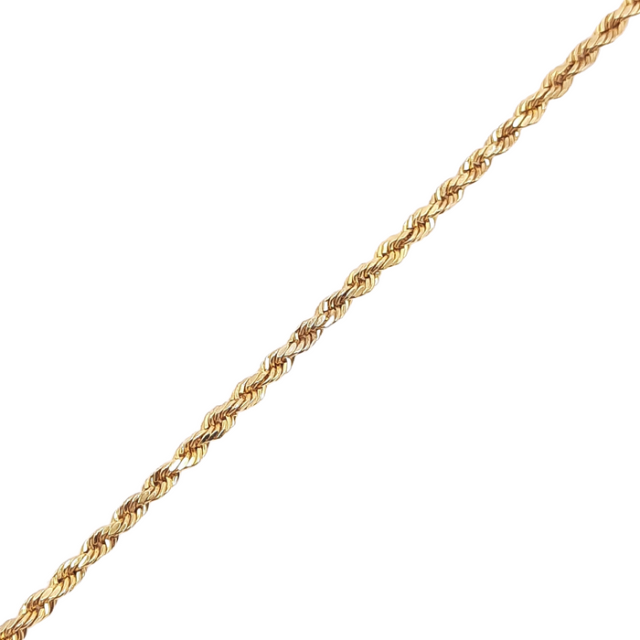 Rope Bracelet 14kt 2.5MM 8.5"