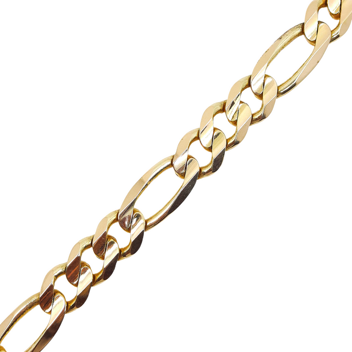 Figaro Link Bracelet 14kt 13MM 8.5"