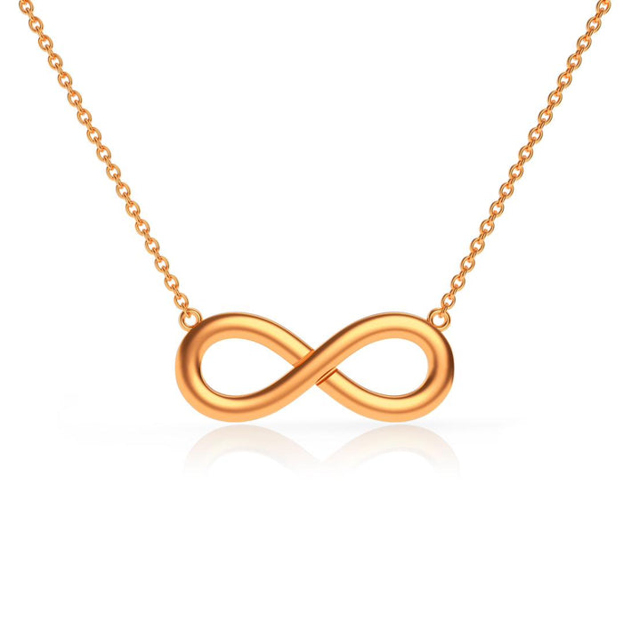 Infinity Necklace Medium in 14kt Gold