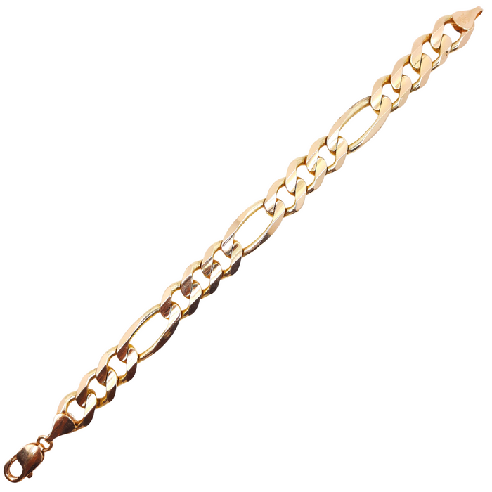 Figaro Link Bracelet 14kt 13MM 8.5"