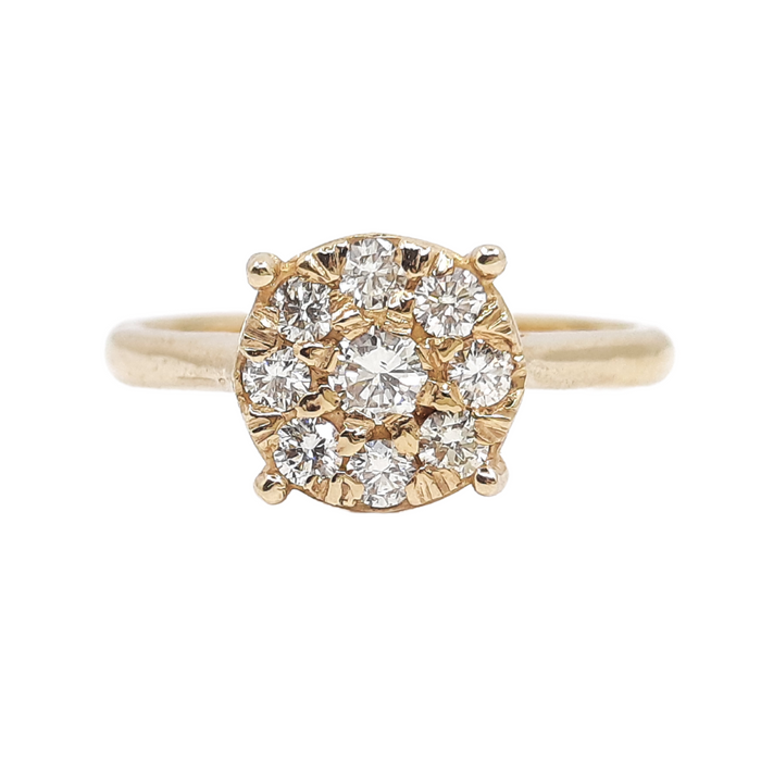 Round Diamond 0.50ct tw Engagement Ring Women's 14kt Gold