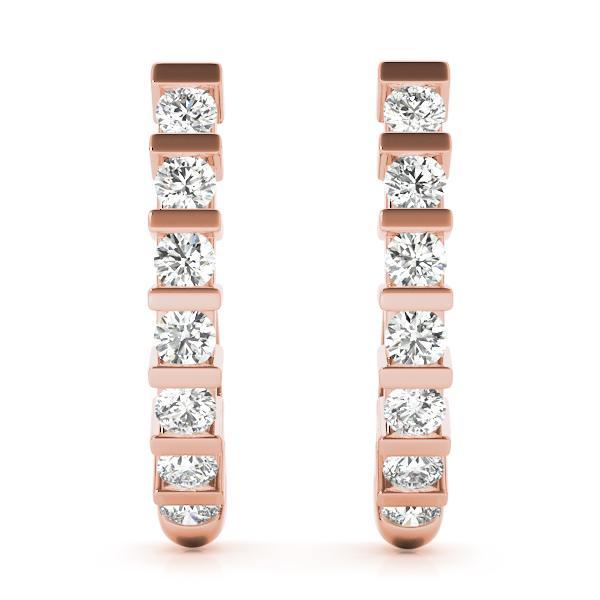 Diamond Earrings 0.70 ct tw 14kt Gold