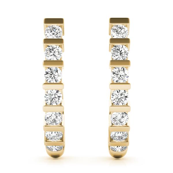 Diamond Earrings 0.70 ct tw 14kt Gold