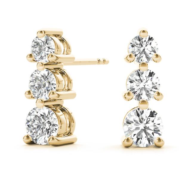 Diamond Earrings 1.44 ct tw 14kt Gold