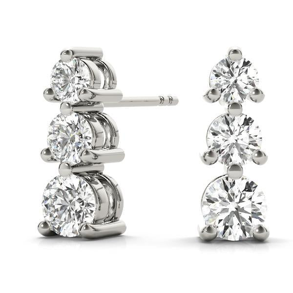 Diamond Earrings 1.44 ct tw 14kt Gold