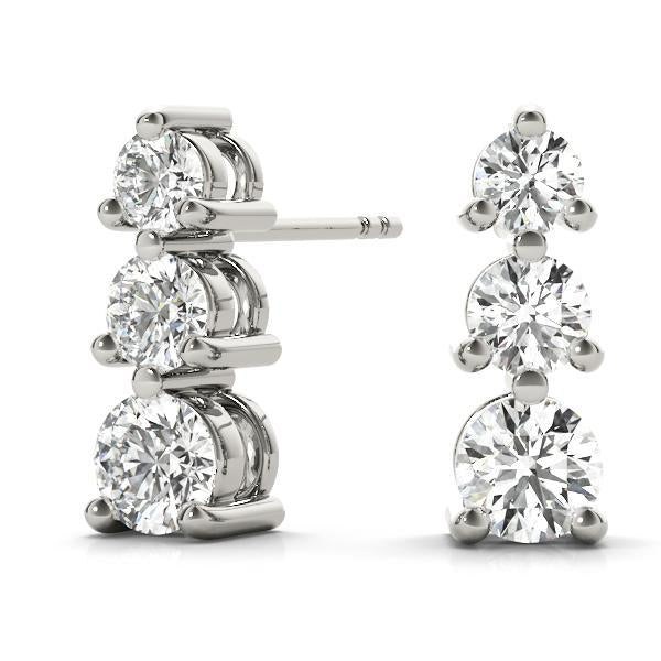 Diamond Earrings 0.70 ct tw 14kt Gold