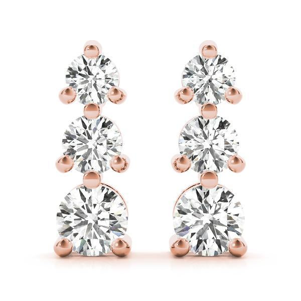 Diamond Earrings 1.44 ct tw 14kt Gold