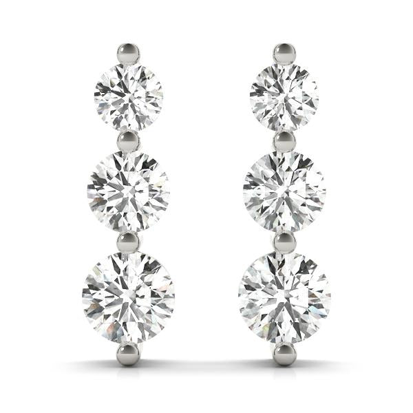 Diamond Earrings 1.20 ct tw 14kt Gold