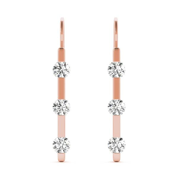 Diamond Earrings 0.70 ct tw 14kt Gold