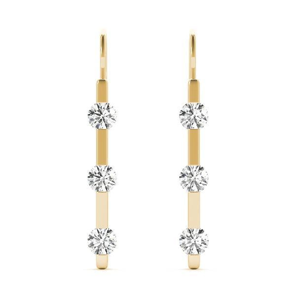 Diamond Earrings 0.70 ct tw 14kt Gold
