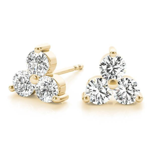 Diamond Earrings 0.72 ct tw 14kt Gold