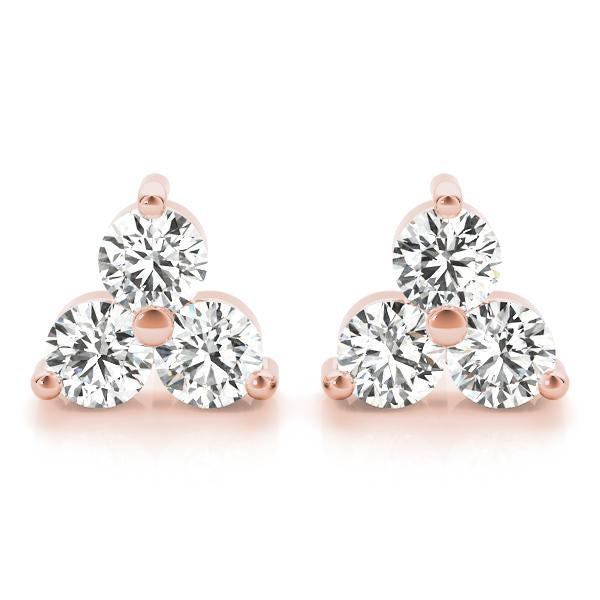 Diamond Earrings 0.72 ct tw 14kt Gold