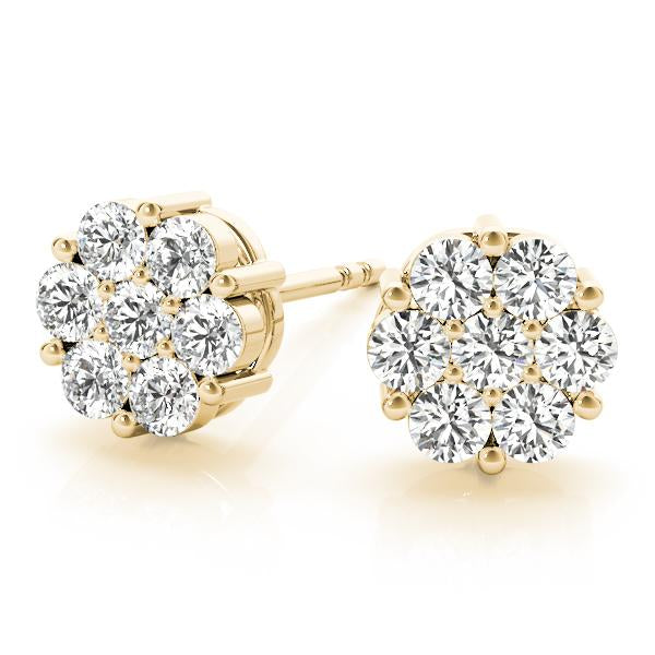Diamond Earrings 0.67 ct tw 14kt Gold