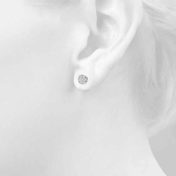 Diamond Earrings 1.68 ct tw 14kt Gold