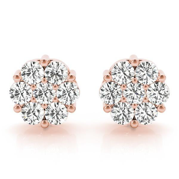 Diamond Earrings 1.68 ct tw 14kt Gold