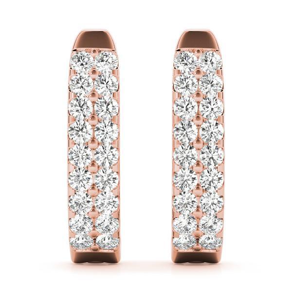 Diamond Earrings 1.73 ct tw 14kt Gold