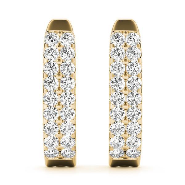 Diamond Earrings 1.73 ct tw 14kt Gold