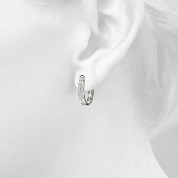 Diamond Earrings 1.73 ct tw 14kt Gold