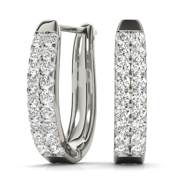 Diamond Earrings 1.73 ct tw 14kt Gold
